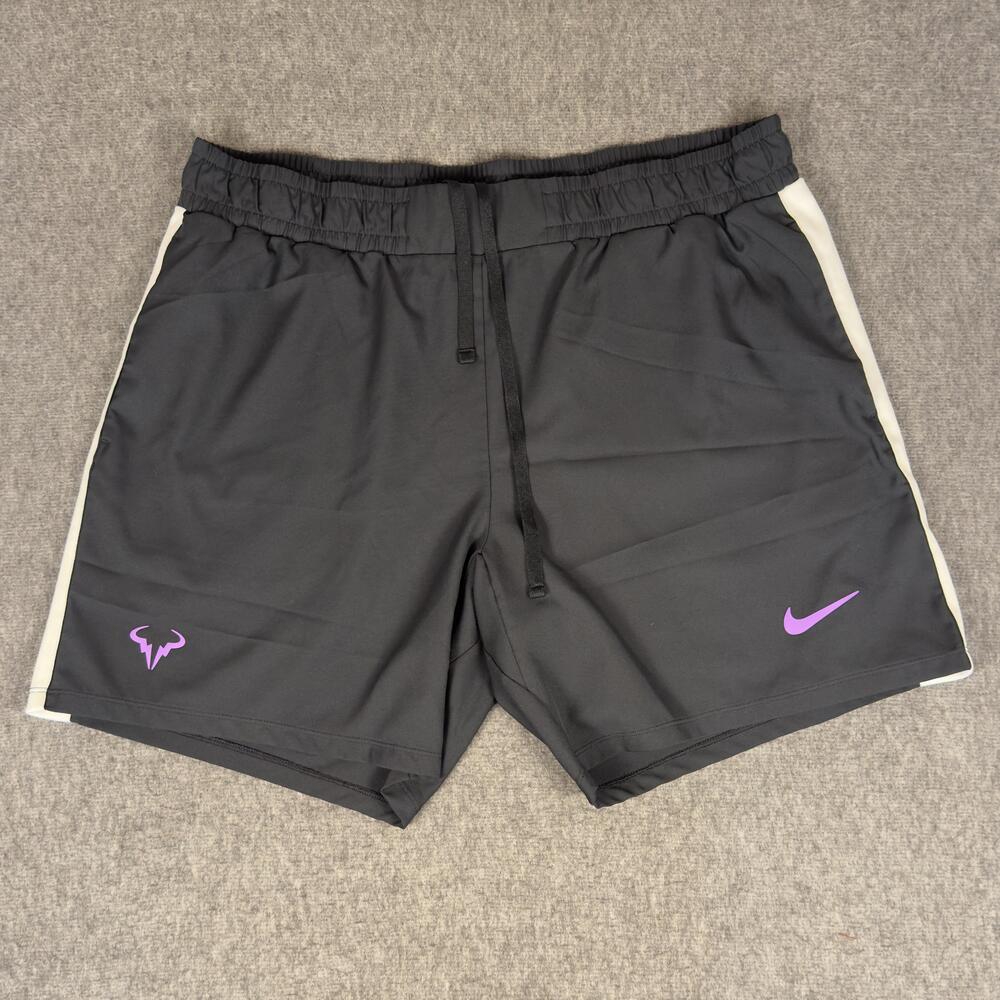 Nike Rafa Dri-FIT Shorts Mens XL Black Tennis 2018 US Open Final AT4315-010
